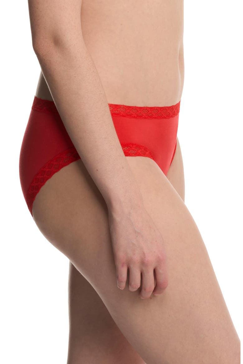 Bliss Cotton Girl Brief, Alternate, color, Paprika