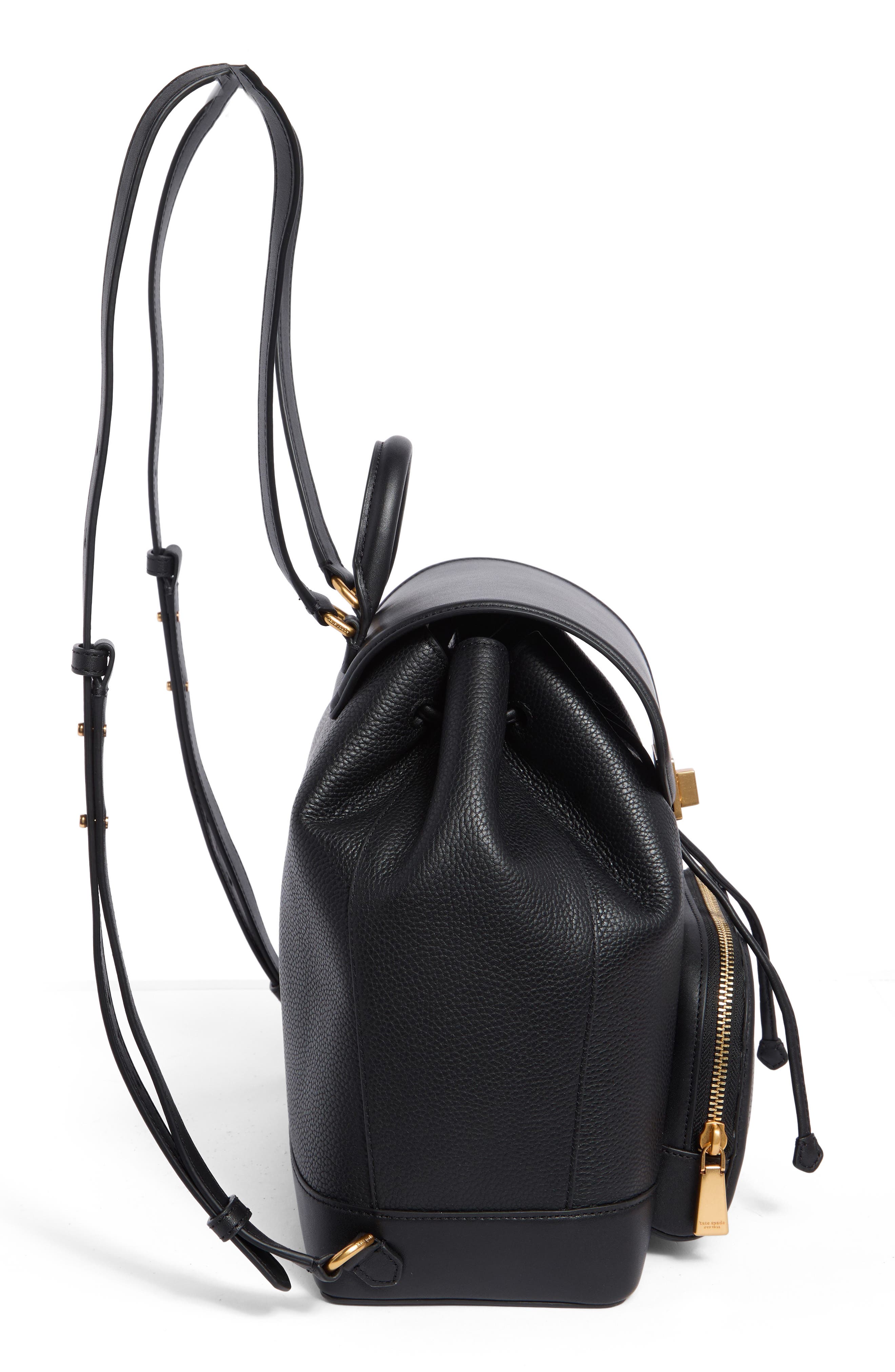 Small York Backpack, Alternate, color, BLACK
