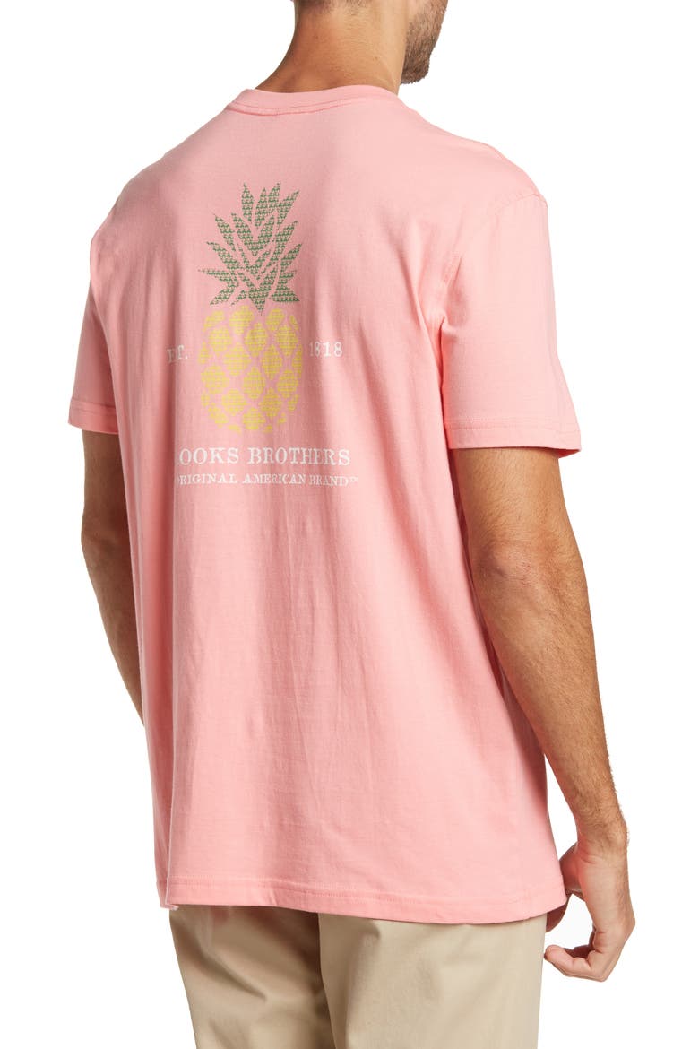 Pineapple Short Sleeve Tee, Alternate, color, PINK MULTI