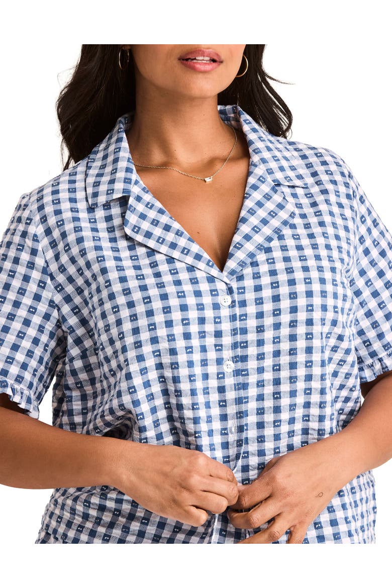 Barbara Short Pajama Set, Alternate, color, Blue