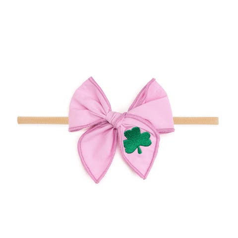 Shamrock St. Patrick's Day Bow Baby Headband