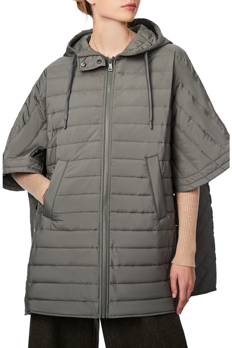 Quilted Poncho, Main, color, METROPOLITE
