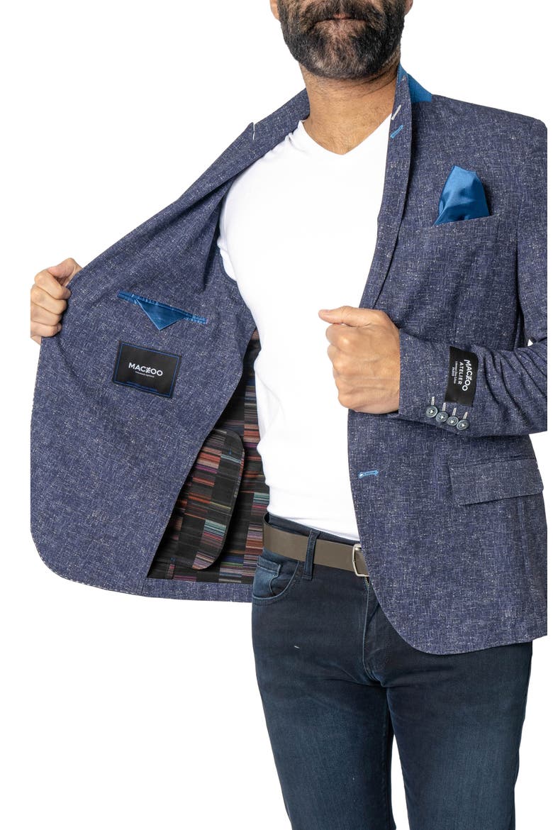 Descartes Unconstructed Nazarene Blue Blazer, Alternate, color, BLUE