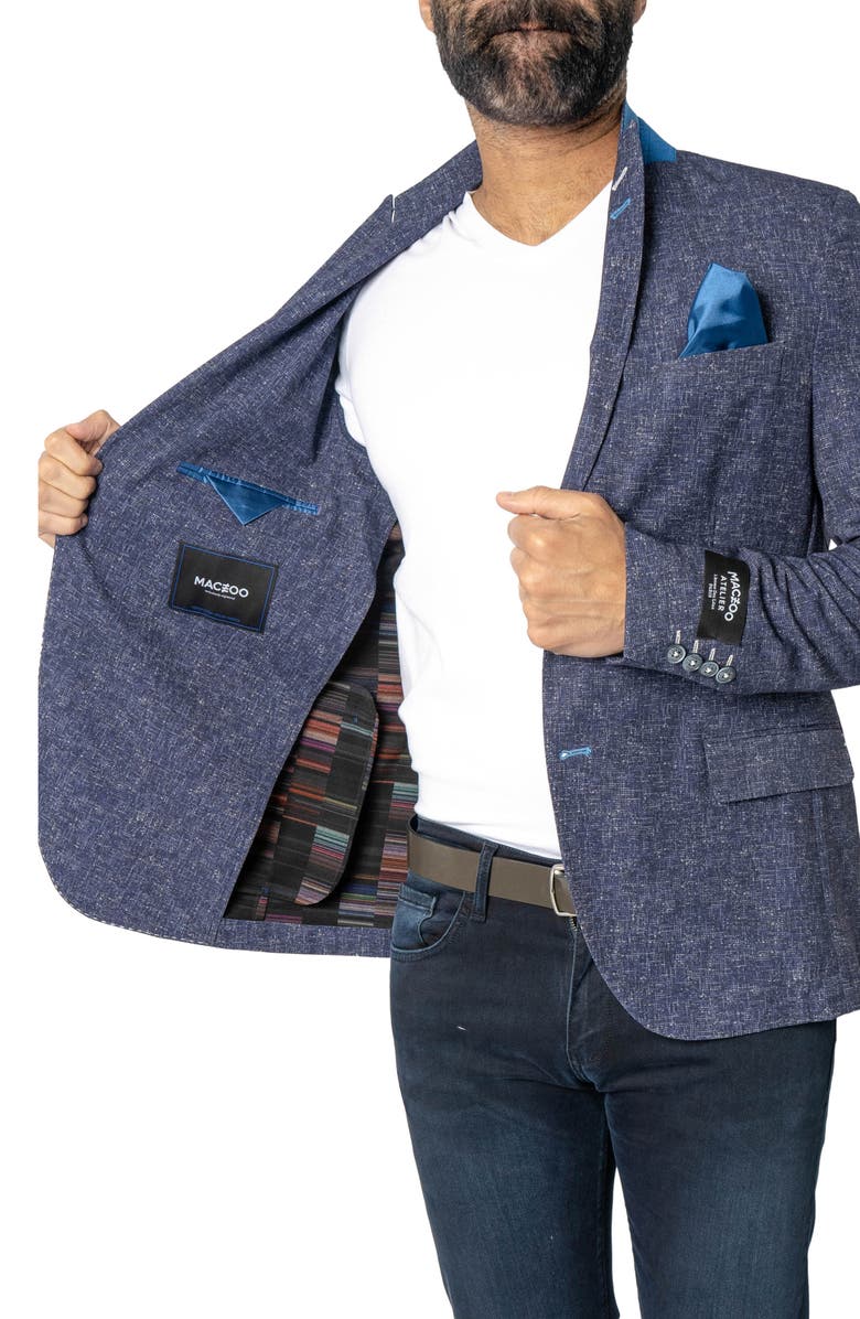 Maceoo Descartes Unconstructed Nazarene Blue Blazer, Alternate, color, Blue