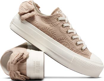 Platform Embroidered Oxford Sneaker