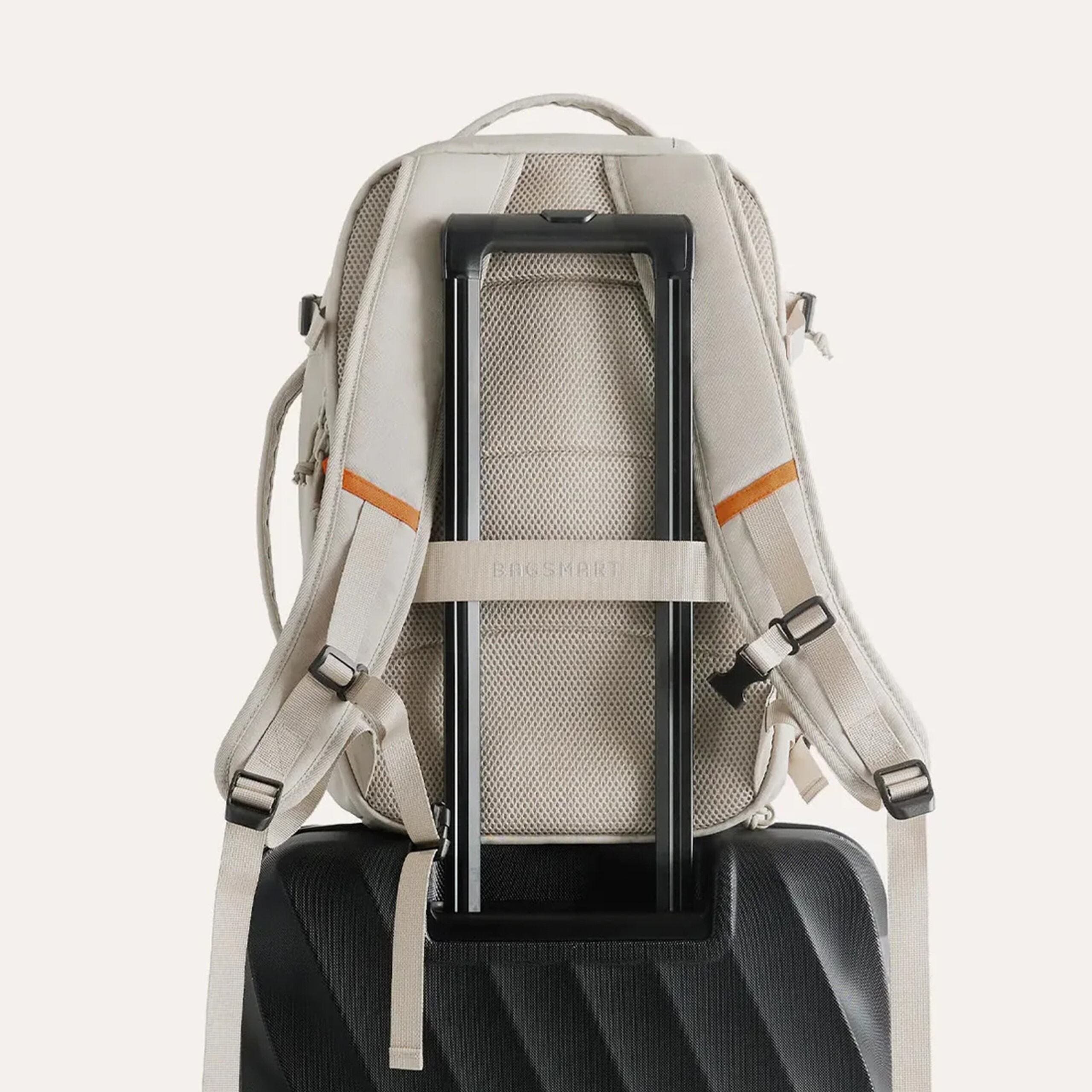 Bagsmart Faro 29L Carry On Travel Backpack Set, Alternate, color, Bone White