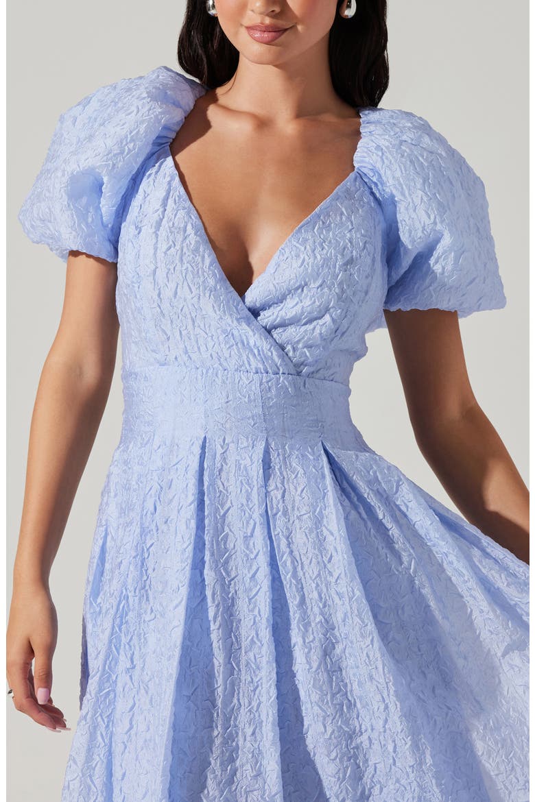 Linette A-Line Dress, Alternate, color, BLUE