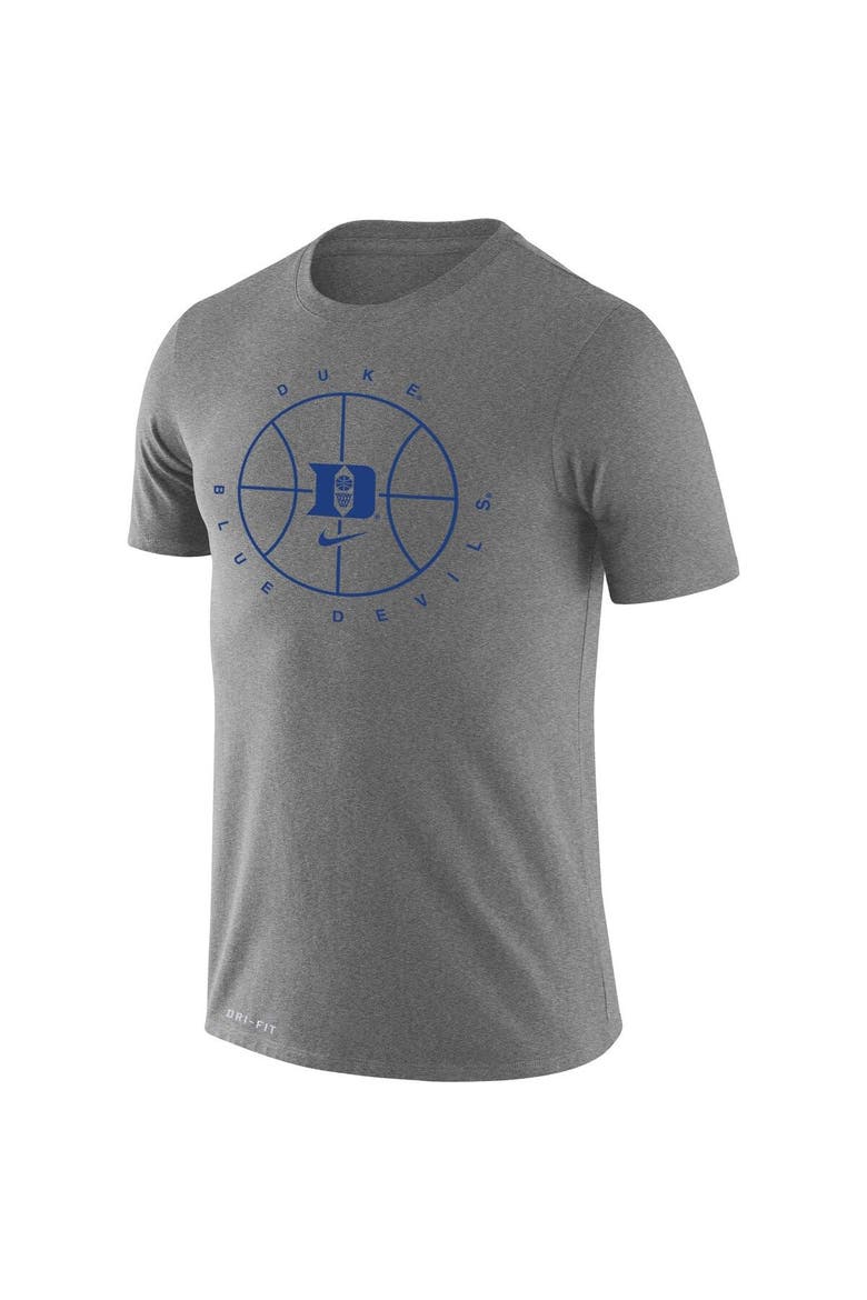 Men's Nike Heathered Gray Duke Blue Devils Basketball Icon Legend Performance T-Shirt, Alternate, color, Heather Gray
