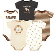 Hudson Baby Essential Cotton Bodysuits 5-Piece Set