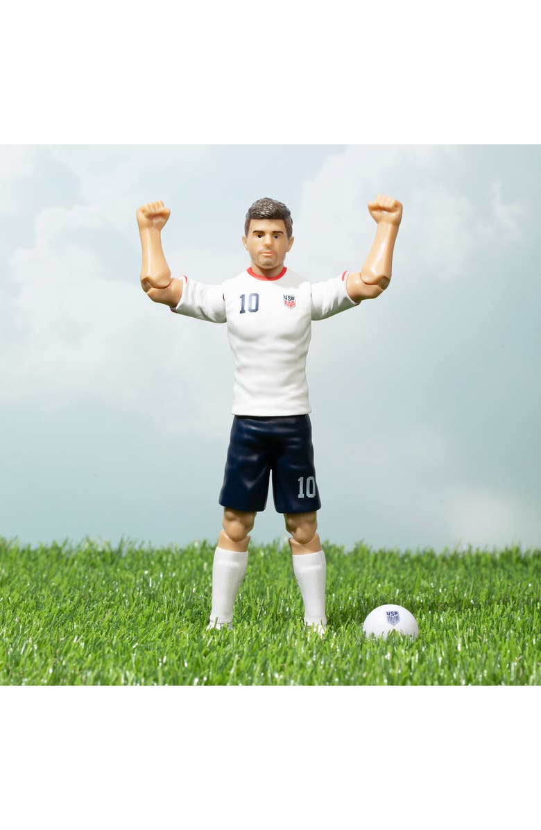 Banbo Toys SOCKERS USMNT Christian Pulisic 8" Collectible Soccer Action Figure, Alternate, color, White