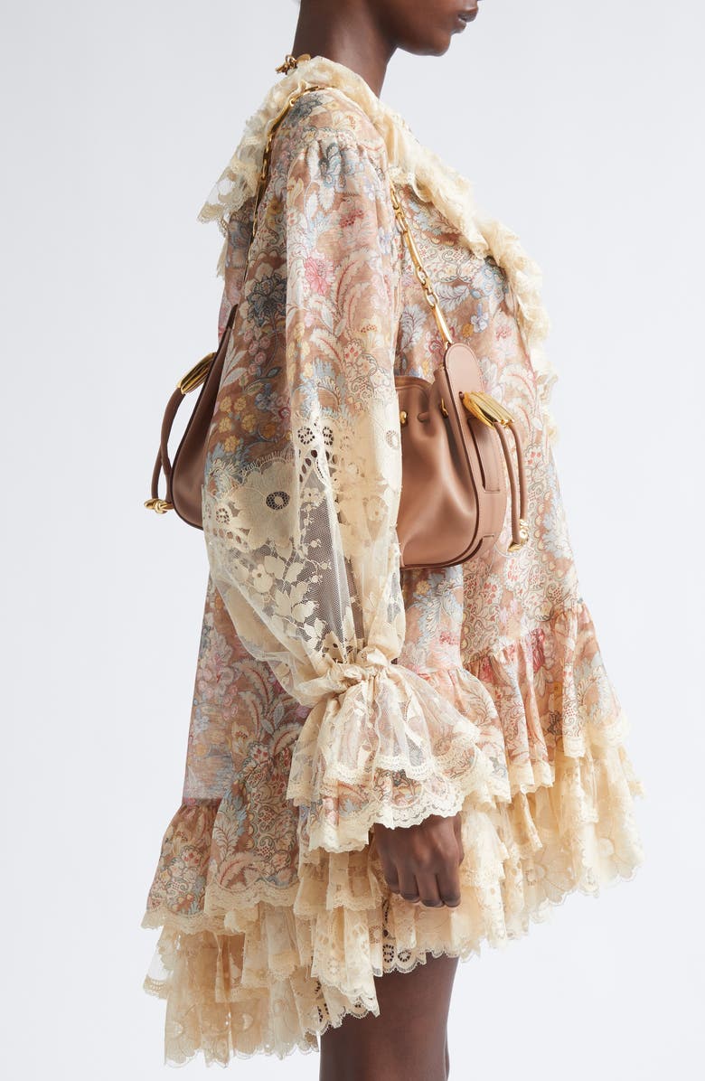 Zimmermann Halcyon Clutch Bag, Alternate, color, Biscuit