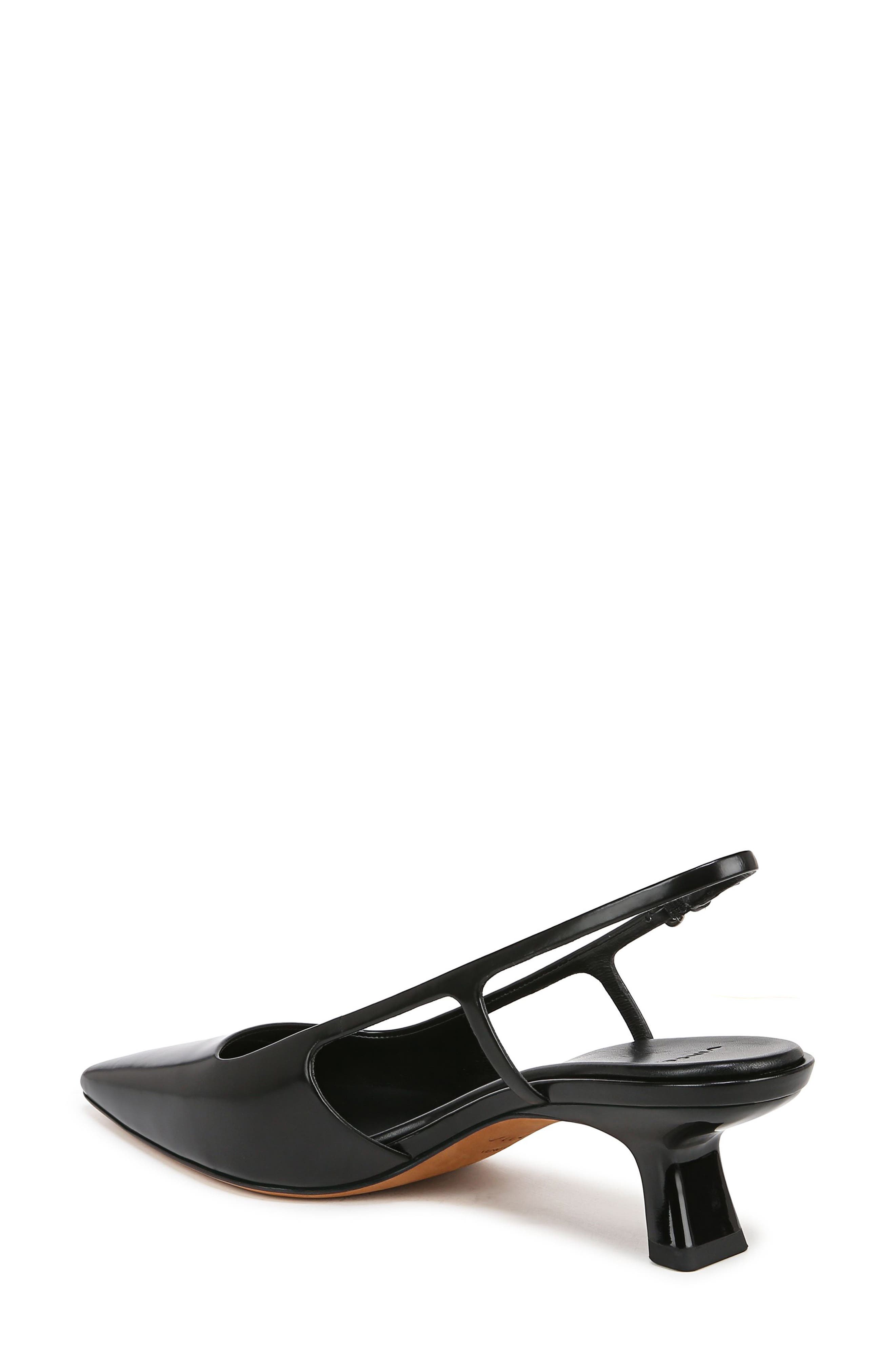 Vince Bianca Slingback Pointed Toe Pump, Alternate, color, Black