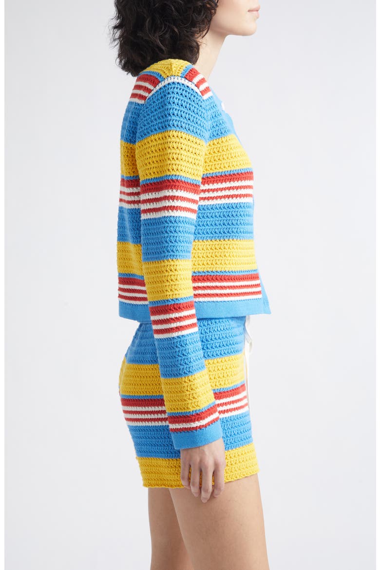 Tammy Striped Cotton Cardigan, Alternate, color, BLUE MULTISTRIPE