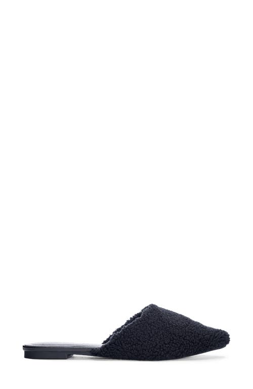 Chinese Laundry Easton Mule In Black Faux Fur