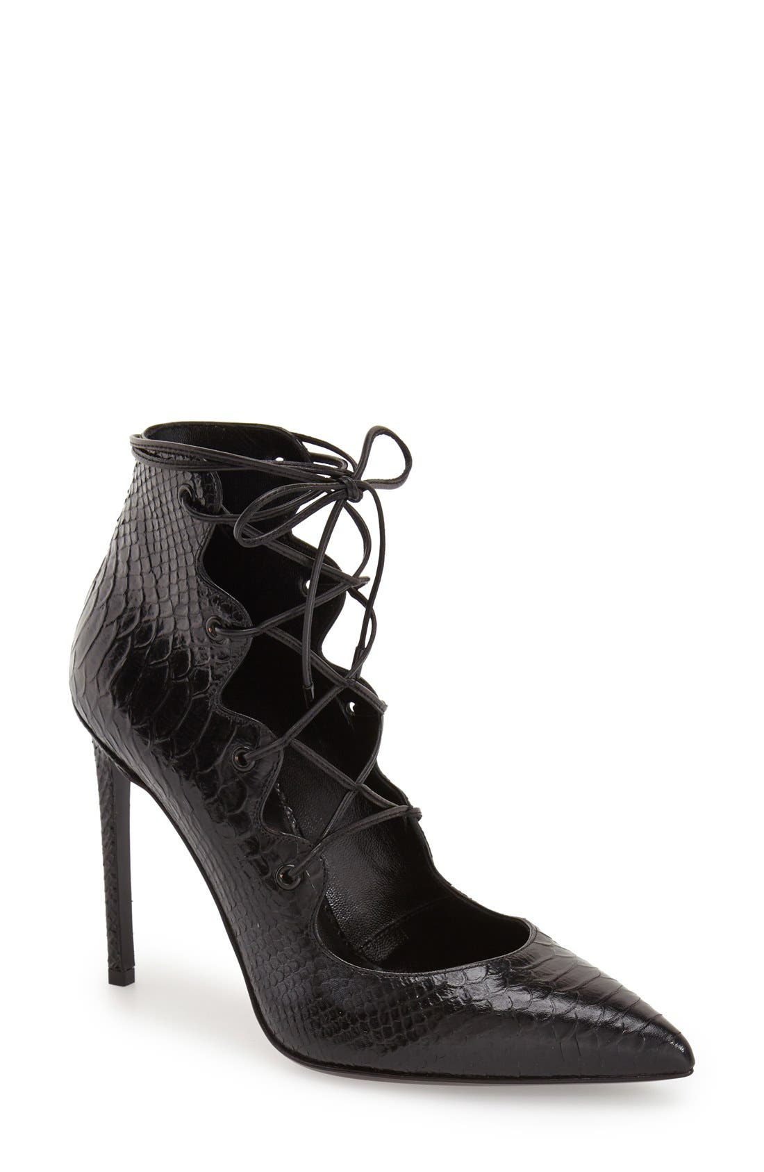 Saint Laurent 'Paris' Pointy Toe Pump, Main, color, 