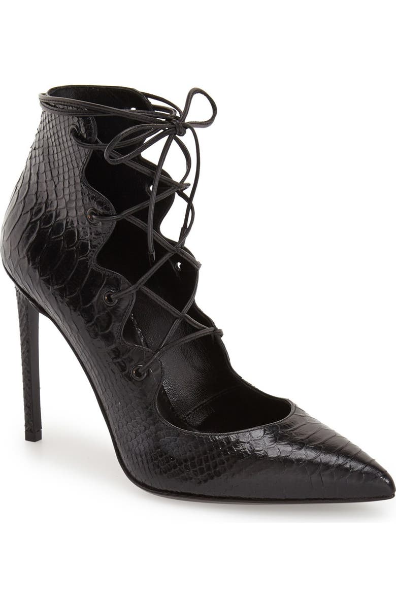 Saint Laurent 'Paris' Pointy Toe Pump, Main, color,