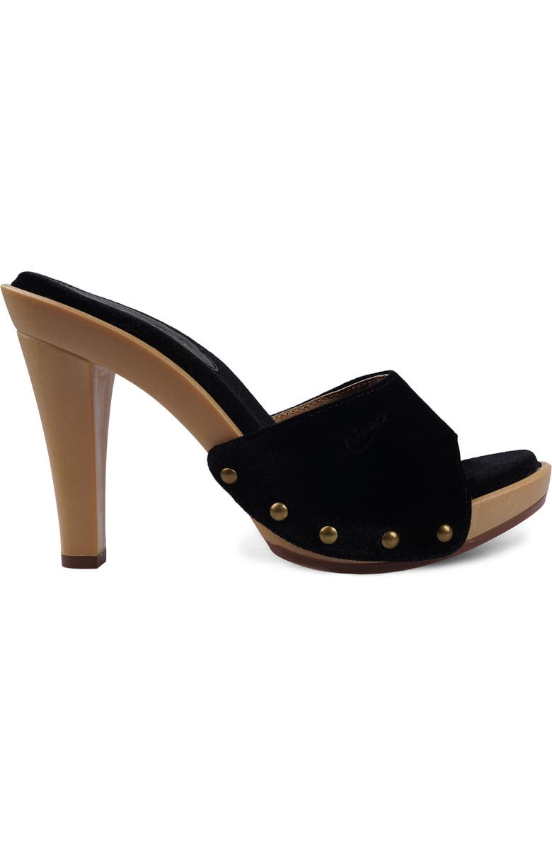 Candie's Antonella Slide Sandal, Alternate, color, Black Velvet