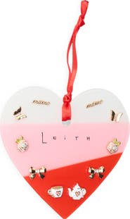 Leith Set of 5 Assorted Stud Earrings