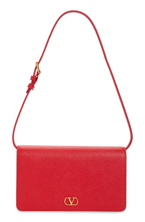 Mini VLOGO Leather Shoulder Bag