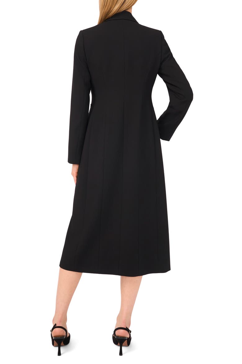 Double Breasted Long Blazer, Alternate, color, RICH BLACK