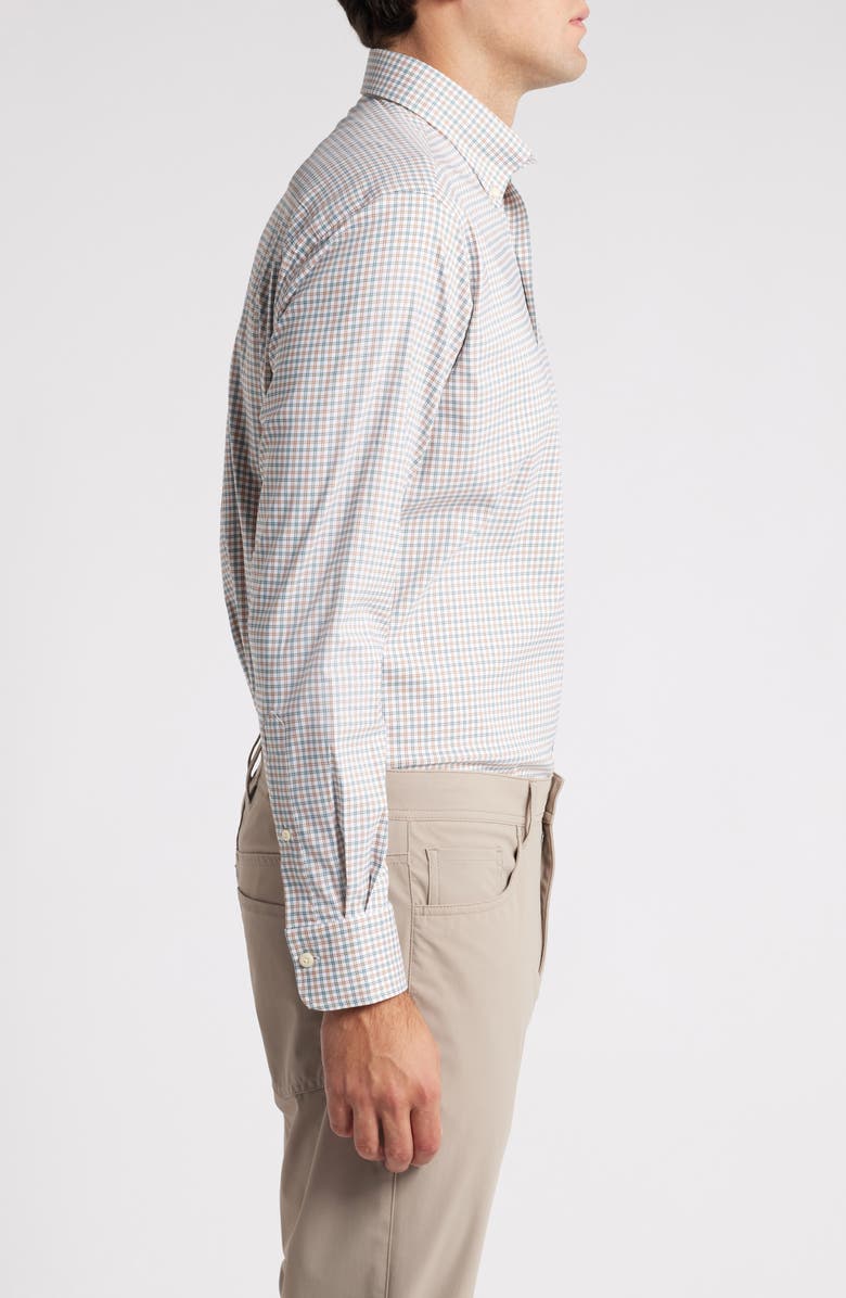 Peter Millar Hamilton Crown Lite Check Performance Button-Down Shirt, Alternate, color,