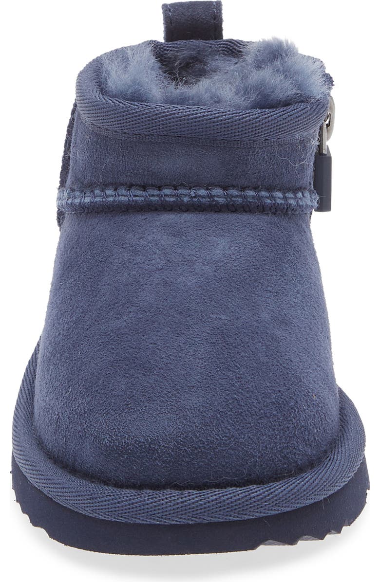 UGG<sup>®</sup> Kids' Classic Ultra Mini Water Resistant Boot, Alternate, color, New Navy