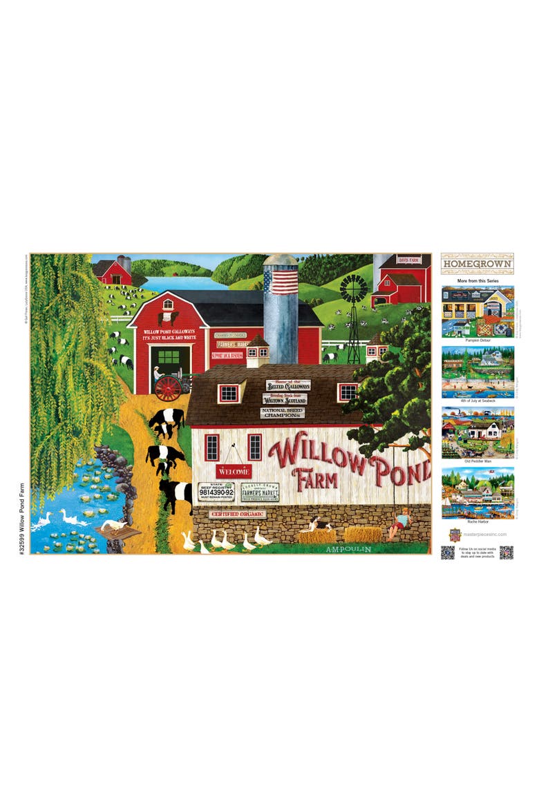 Willow Pond Farm 750 Piece Jigsaw Puzzle, Alternate, color, Multicolor
