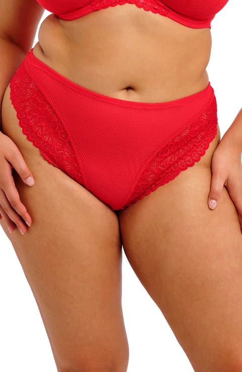 Tiernie Lace Trim Mesh Briefs