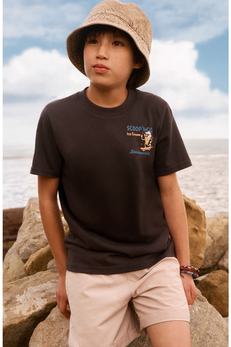 Kids' Scoop 'N' Go Graphic T-Shirt, Alternate, color, PHANTOM