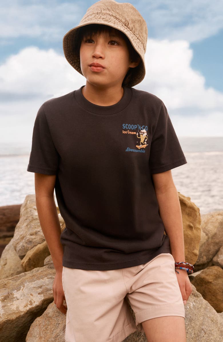 abercrombie kids Kids' Scoop 'N' Go Graphic T-Shirt, Alternate, color, Phantom