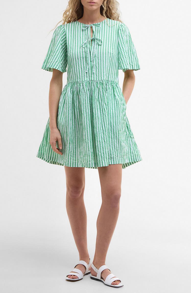 Barbour Daison Stripe Seersucker Minidress, Main, color,