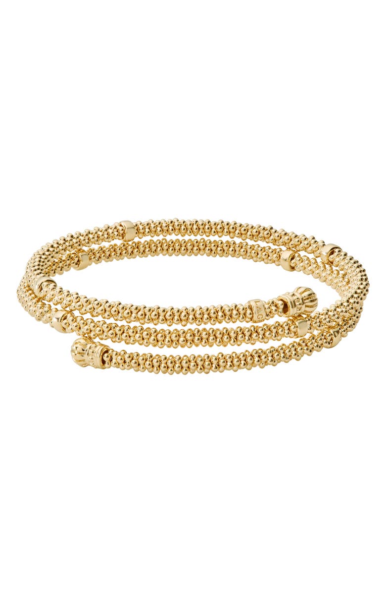 LAGOS Caviar 18K Gold Coil Bracelet, Main, color, Gold