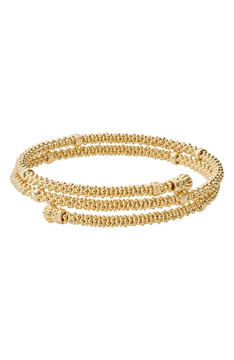 Caviar 18K Gold Coil Bracelet