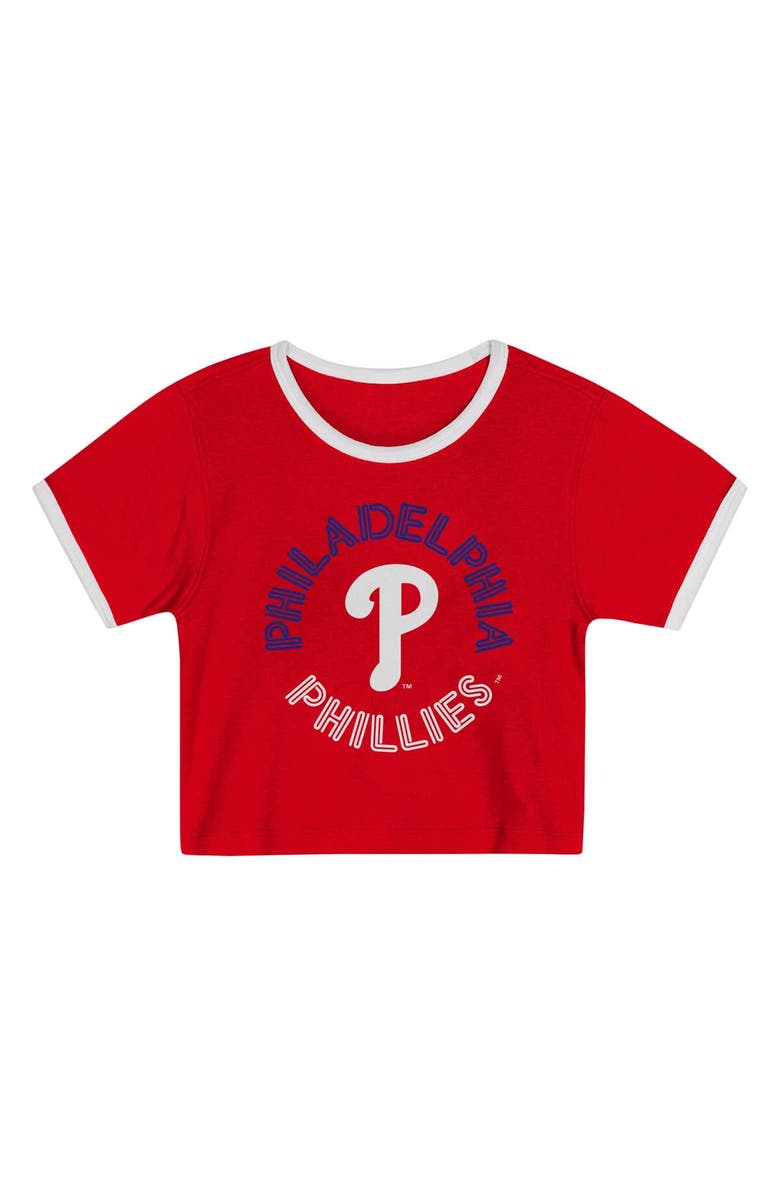 Outerstuff Toddler  Red Philadelphia Phillies Double Run T-Shirt & Shorts Set, Alternate, color, Red