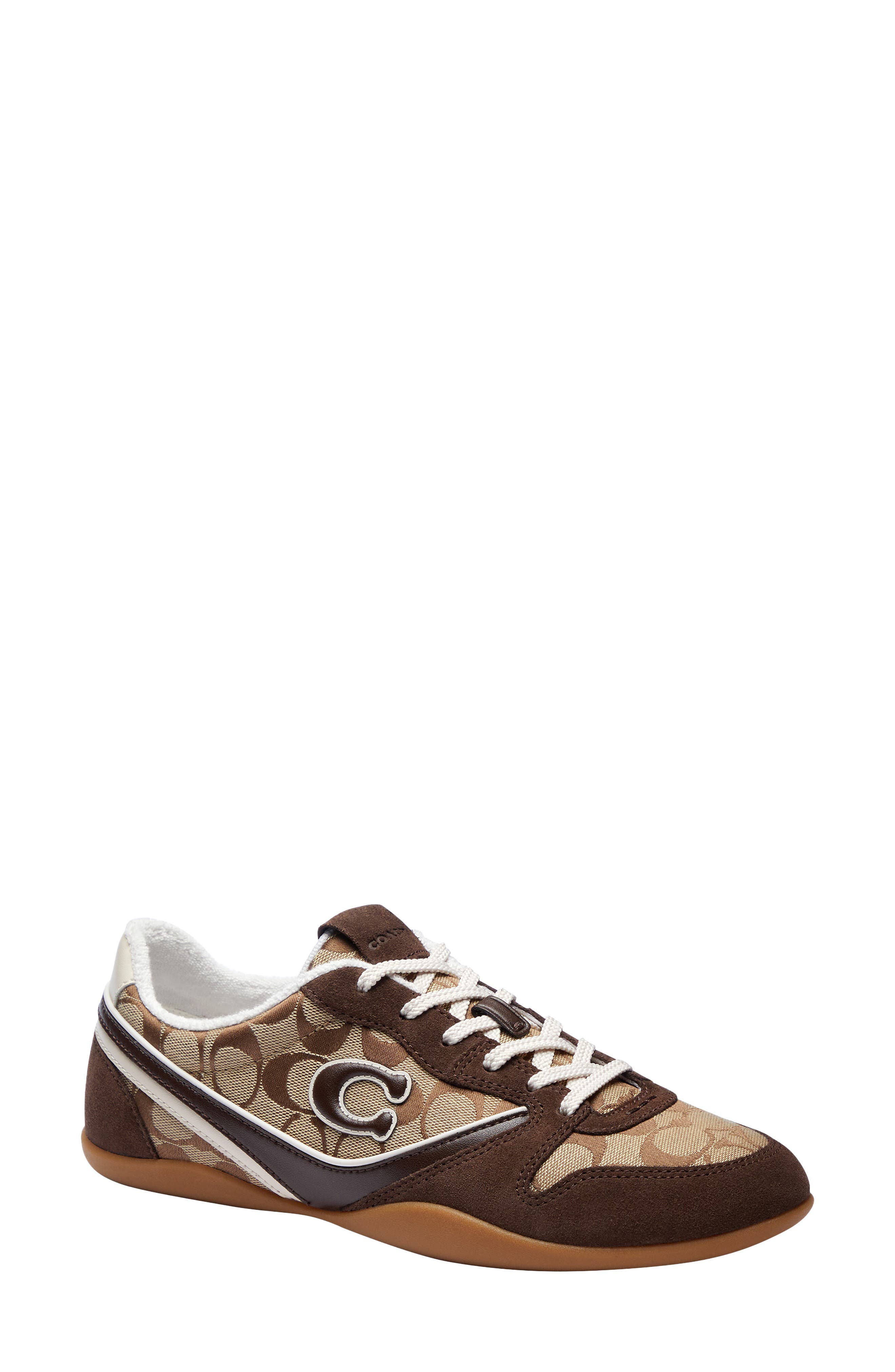 Track Sneaker, Main, color, TAN/ DARK CHOCOLATE