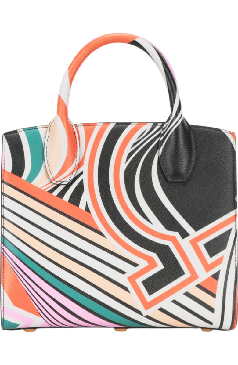FERRAGAMO Gancini Print Leather Tote Bag, Alternate, color,