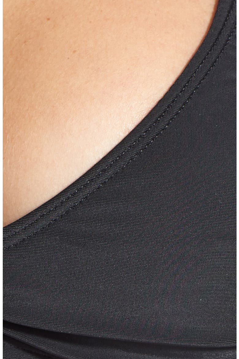 'Bow' Bikini Top, Alternate, color, BLACK