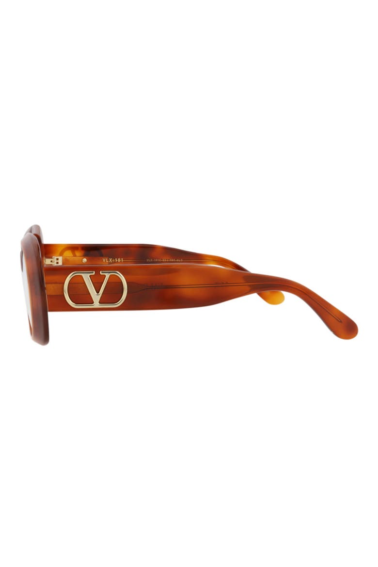 46mm Oval Optical Glasses, Alternate, color, HAVANA TRANSPARENT