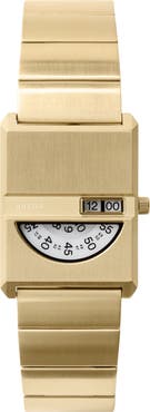 BREDA Pulse Tandem Stainless Steel Bracelet Watch, 26mm