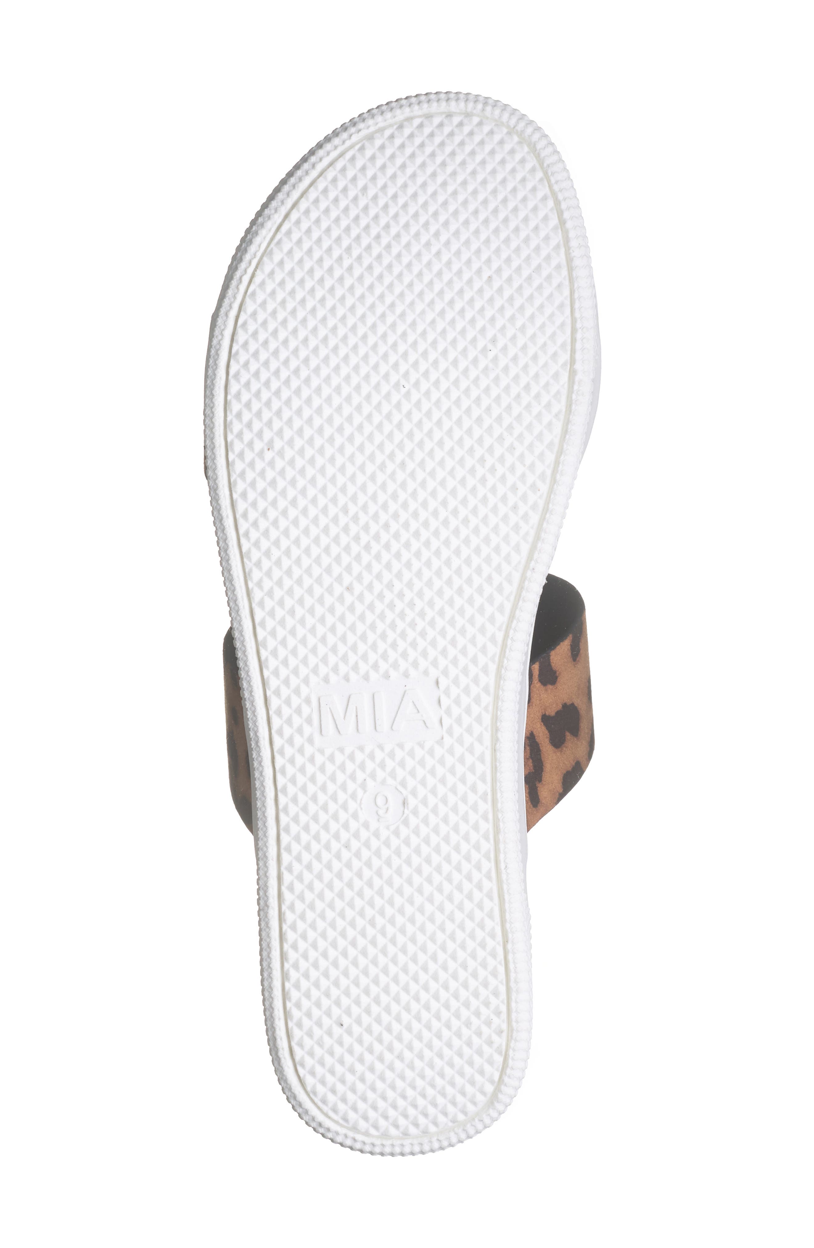MIA Saige Platform Slide Sandal, Alternate, color, Leopard