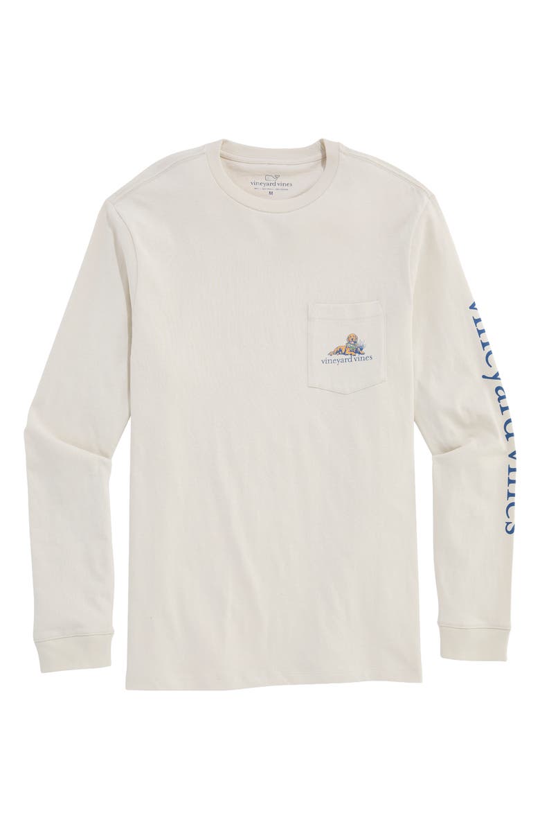 vineyard vines Camo Cooler Long Sleeve Graphic T-Shirt, Main, color, Stone