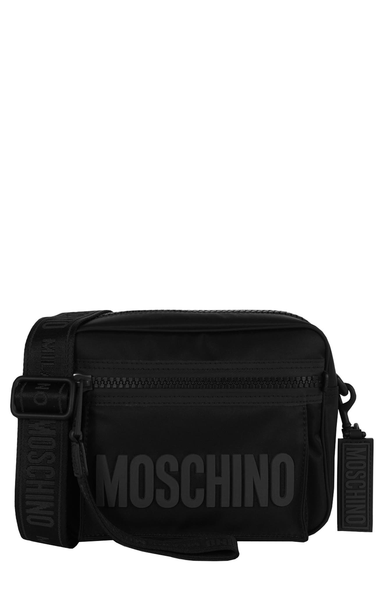 Moschino 3D Logo Crossbody Bag, Main, color, 