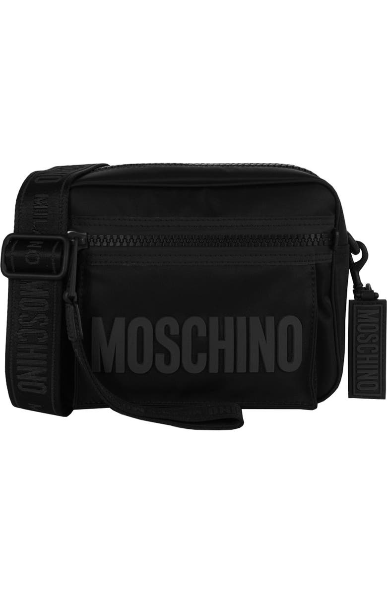 Moschino 3D Logo Crossbody Bag, Main, color,