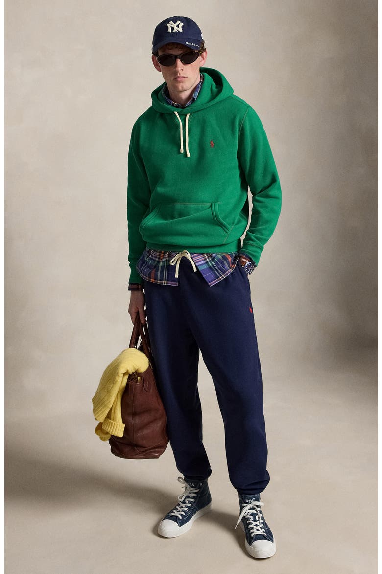Fleece Hoodie, Alternate, color, GREEN
