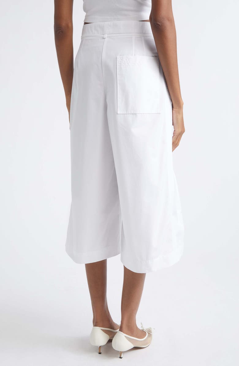 Jacquemus The Marin Cotton Poplin Crop Pants, Alternate, color, White