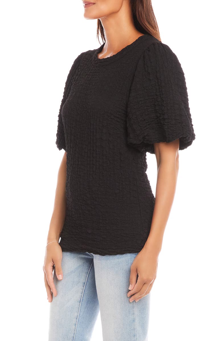 Karen Kane Puff Sleeve Textured Shirt, Alternate, color, 