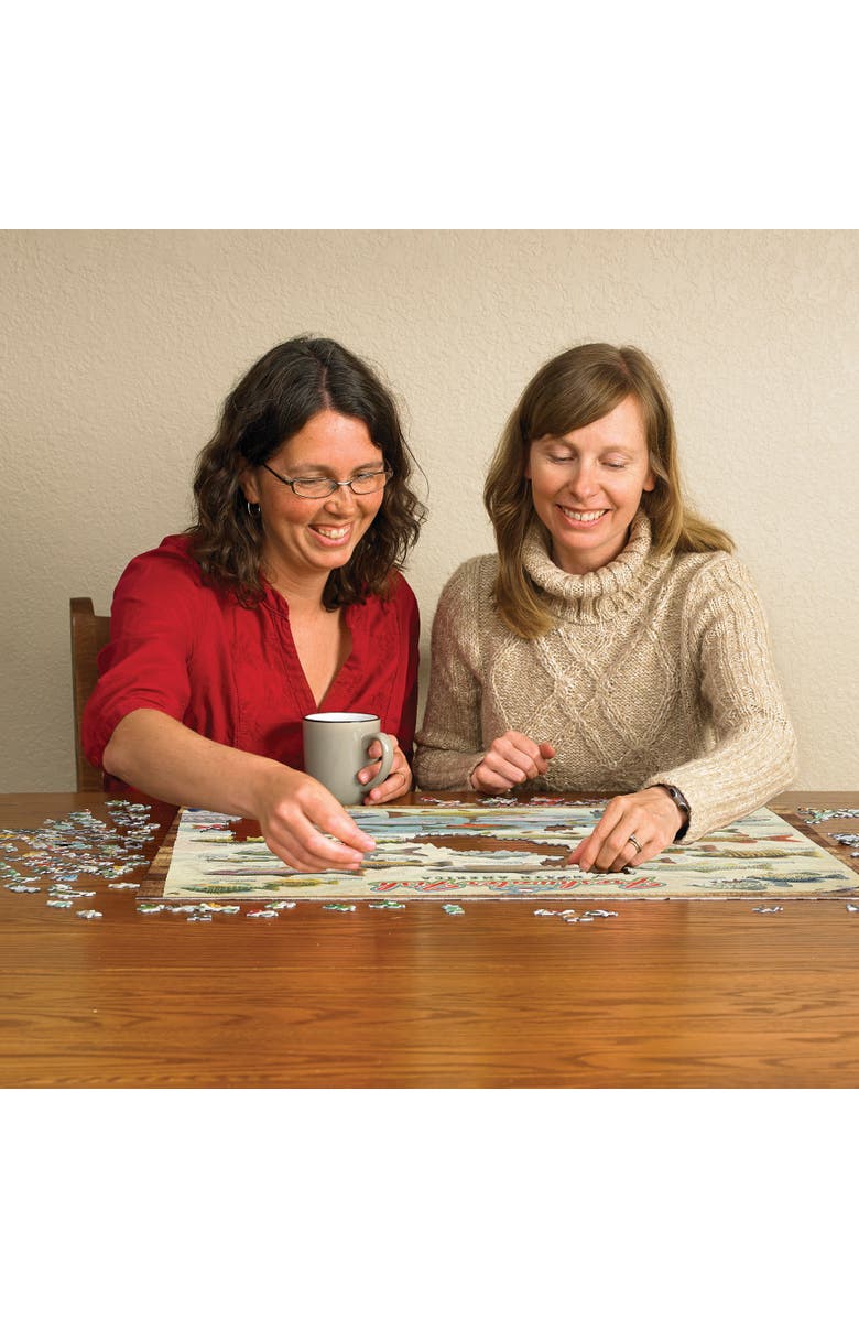 Cobble Hill Freshwater Fish Of North America 1000 Piece Puzzle, Alternate, color, Multicolored