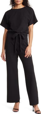NIKKI LUND Alexandra Tie Waist Jumpsuit