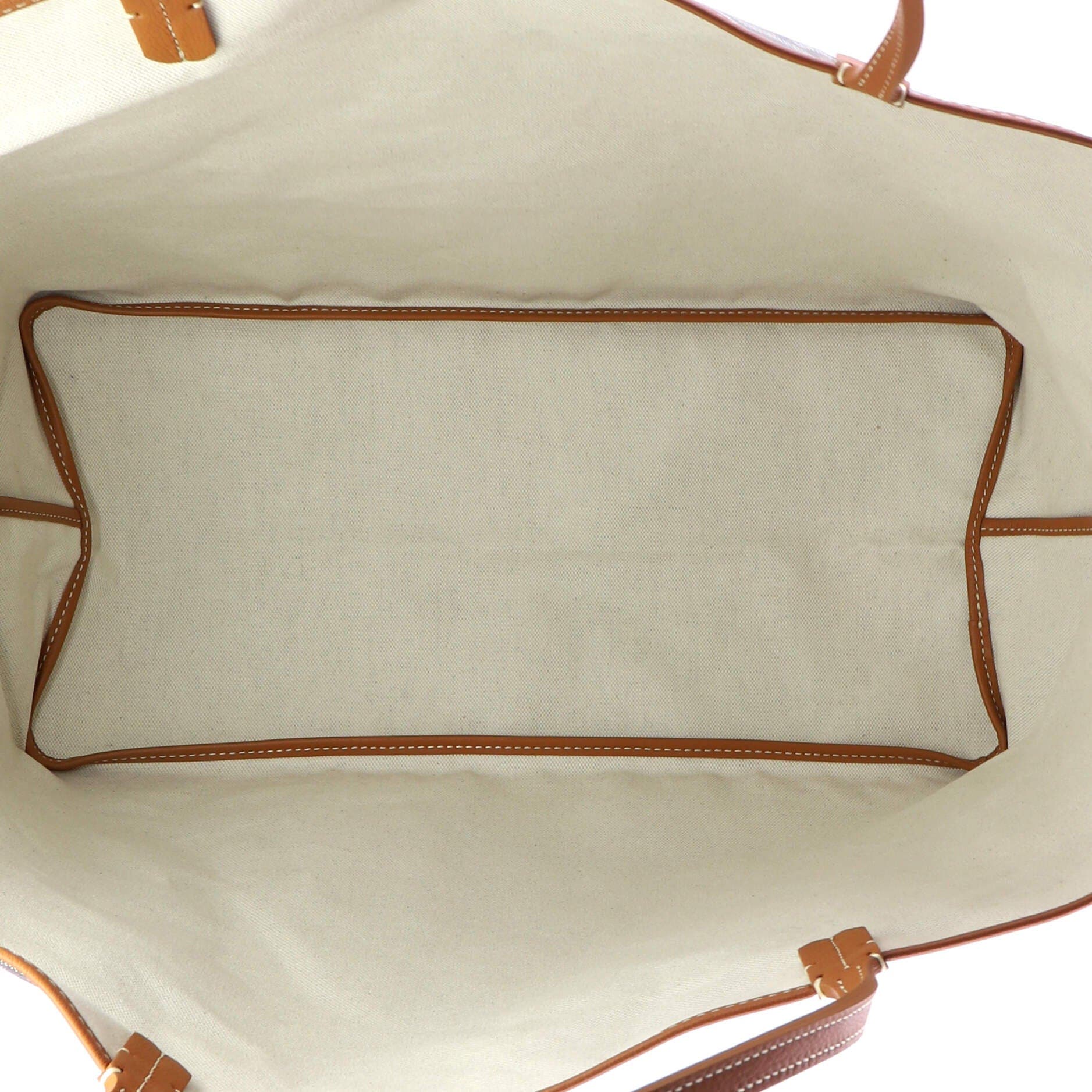 Pre-Owned Goyard Saint Louis Tote Coated Canvas GM, Alternate, color, Brown