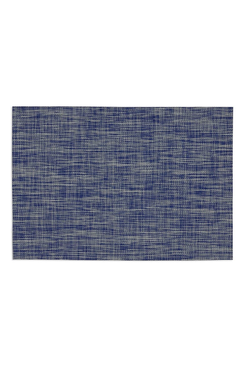 PVC Tweed PVC Placemat Set/6, Alternate, color, Blue
